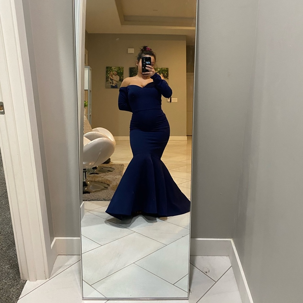 Sisbridal Off the Shoulded Mermaid Prom Dress